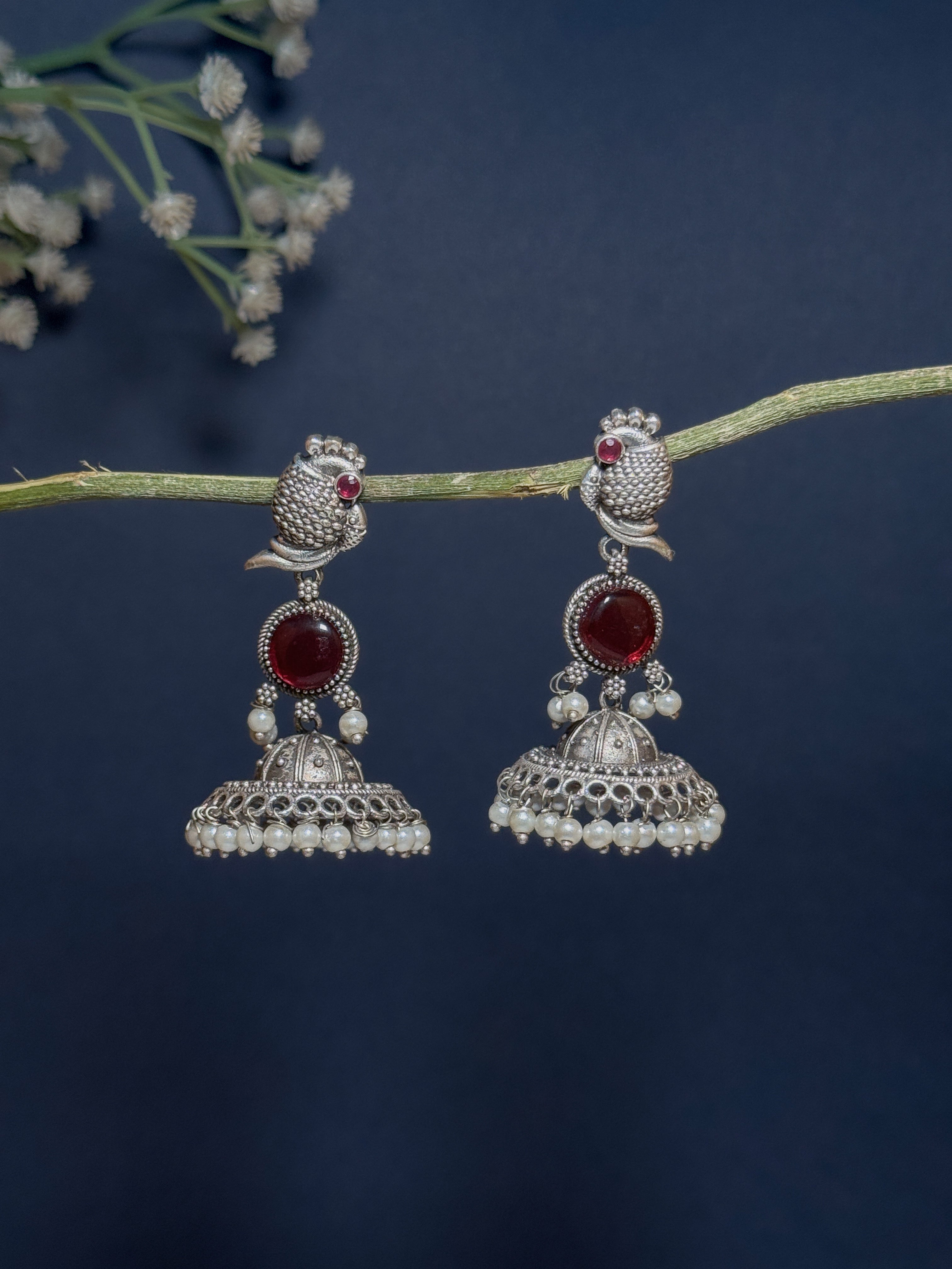NIHARA STONE JHUMKA EARRINGS
