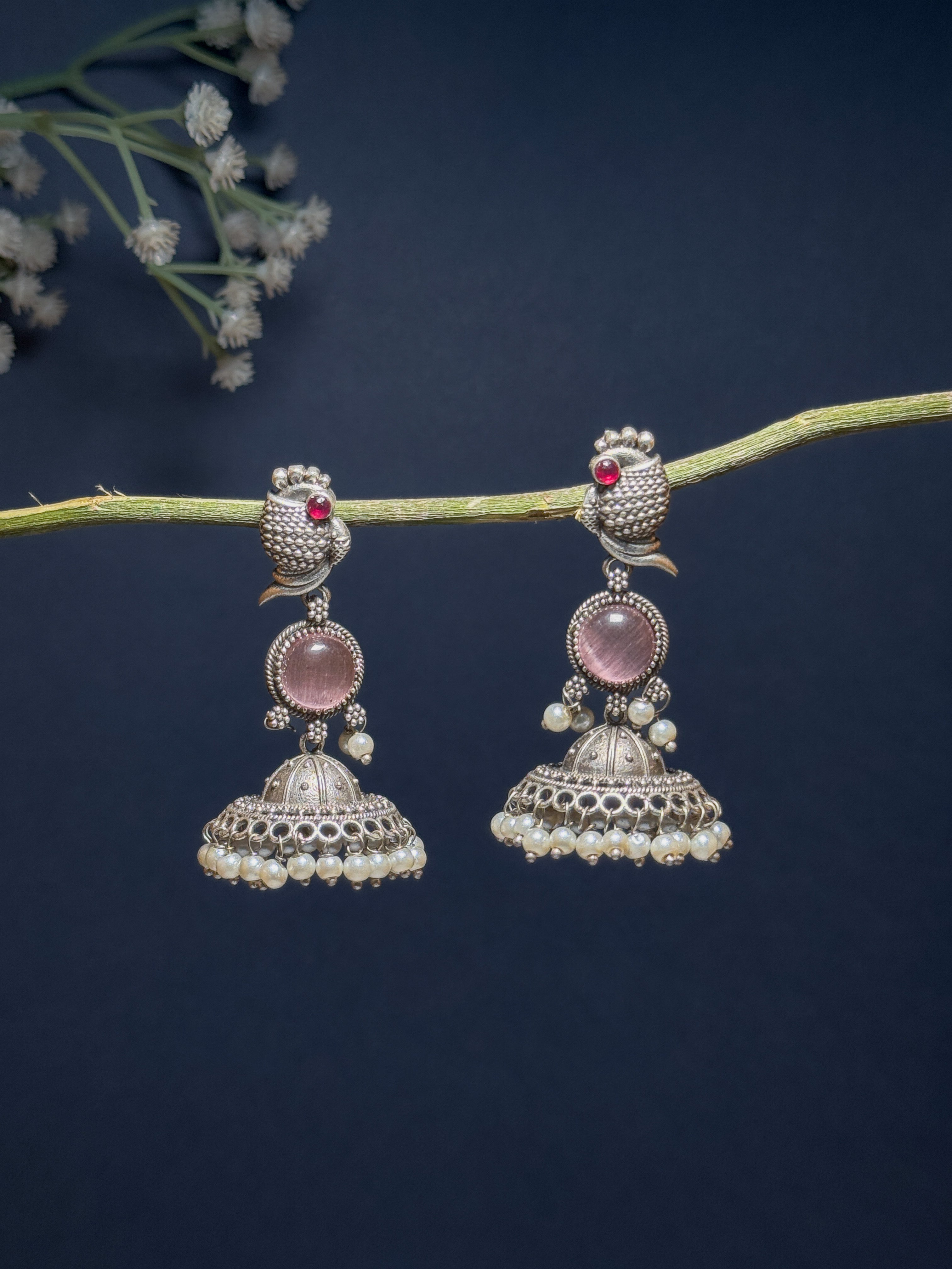 NIHARA STONE JHUMKA EARRINGS