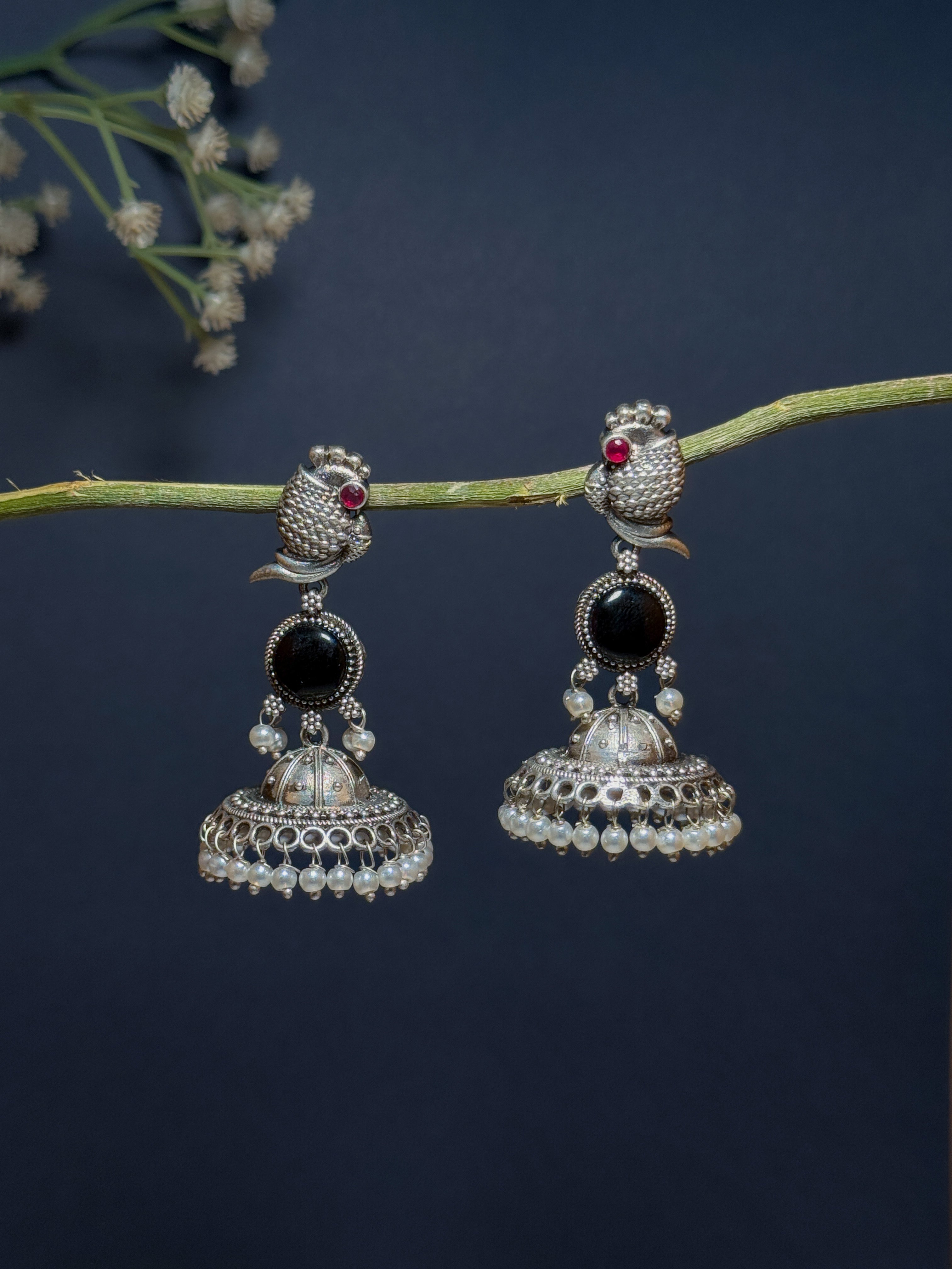 NIHARA STONE JHUMKA EARRINGS