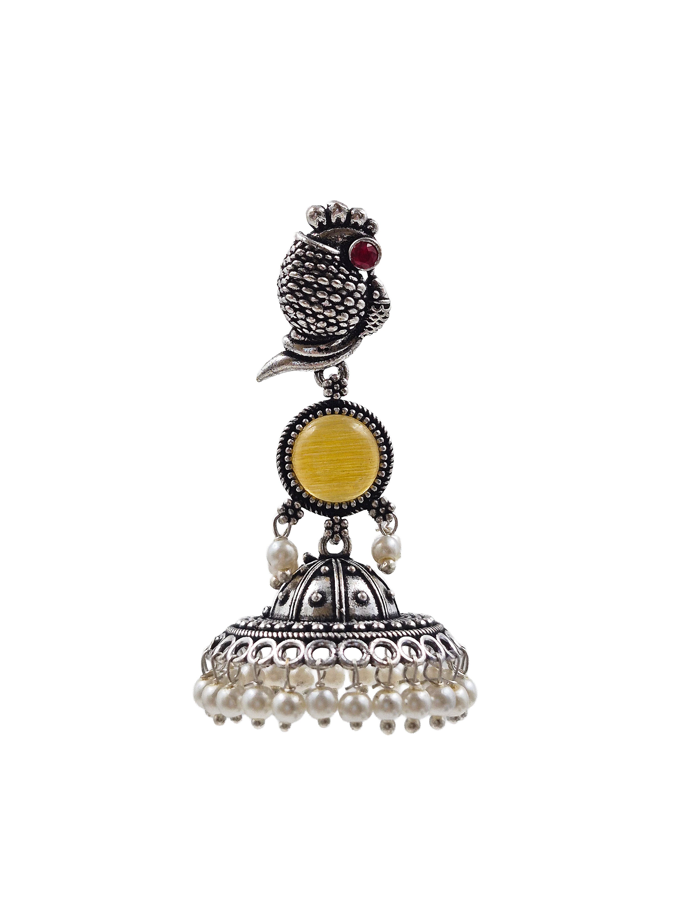 NIHARA STONE JHUMKA EARRINGS