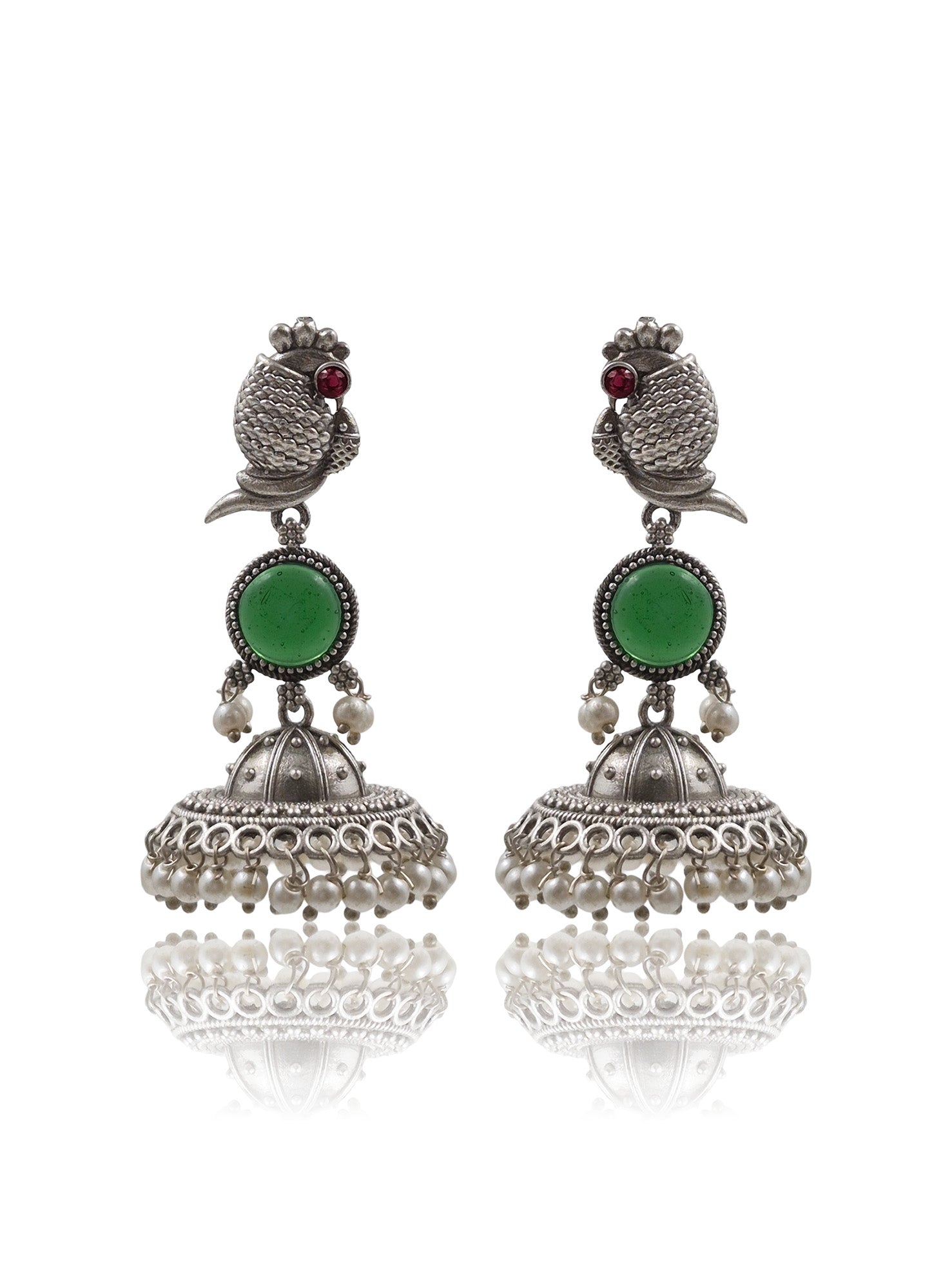 NIHARA STONE JHUMKA EARRINGS