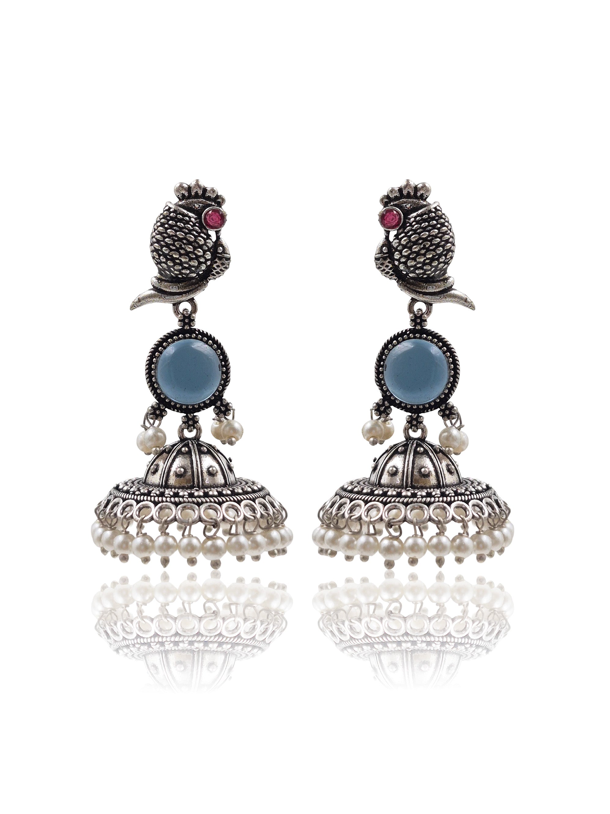 NIHARA STONE JHUMKA EARRINGS