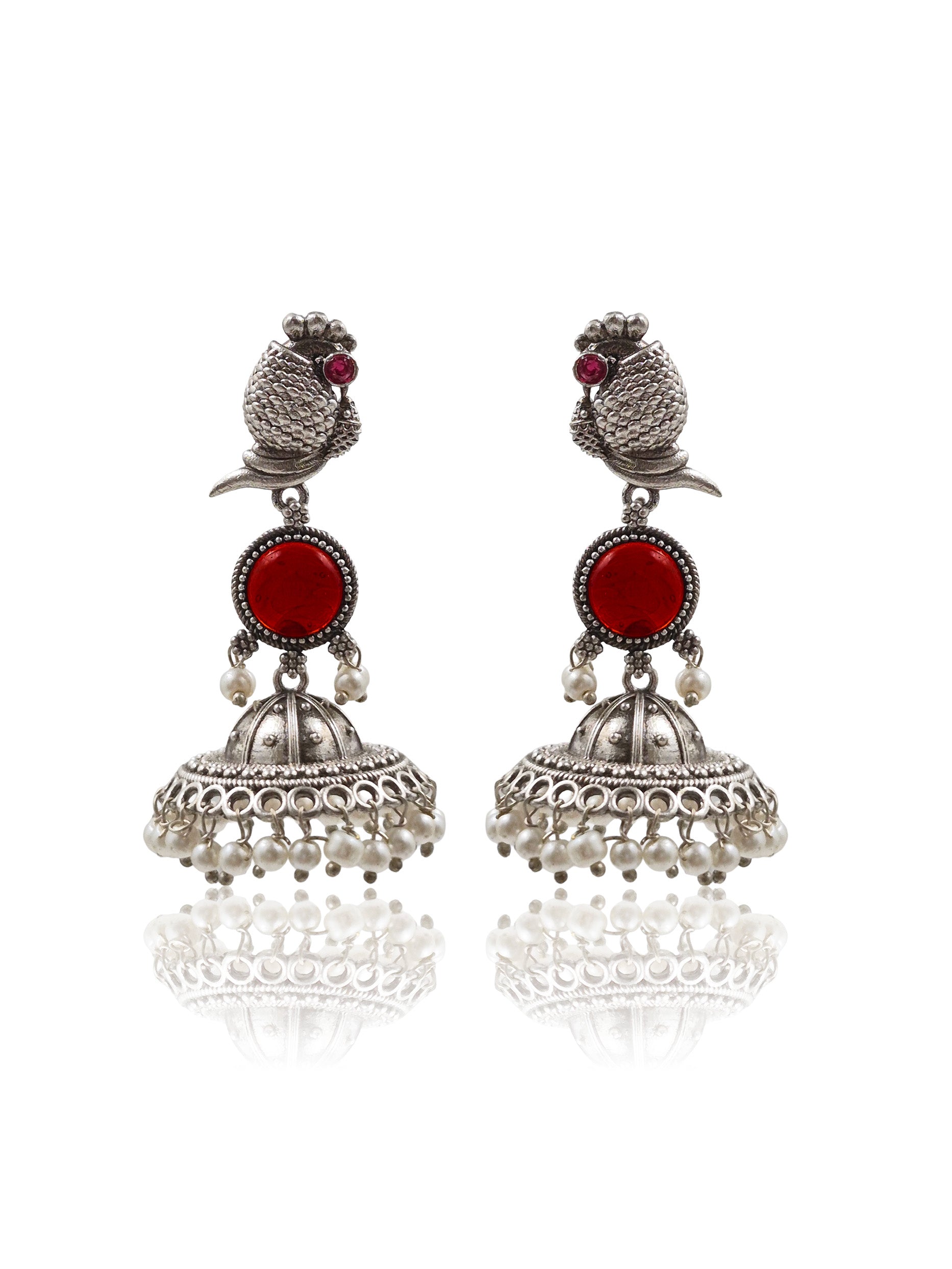 NIHARA STONE JHUMKA EARRINGS