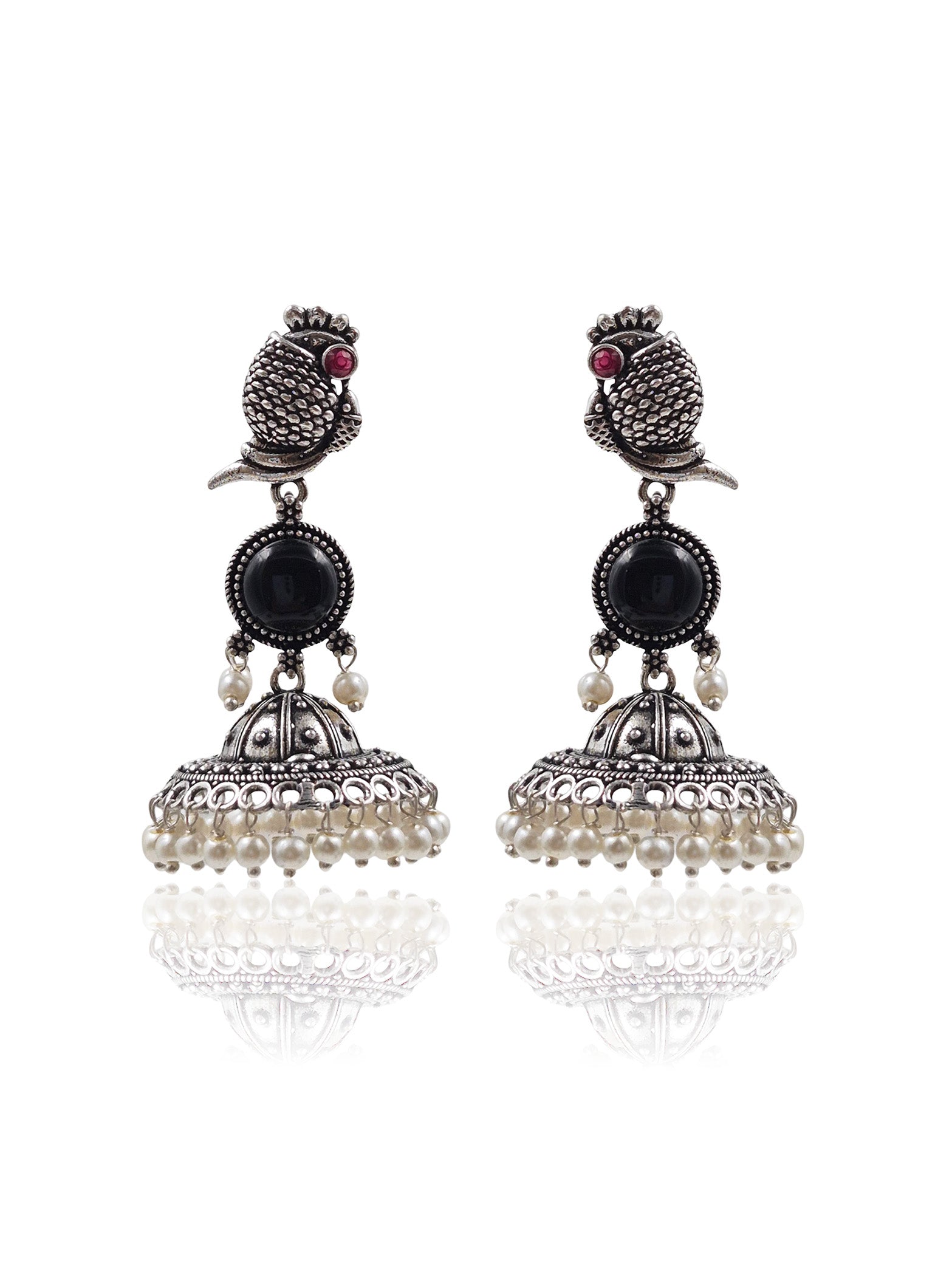 NIHARA STONE JHUMKA EARRINGS