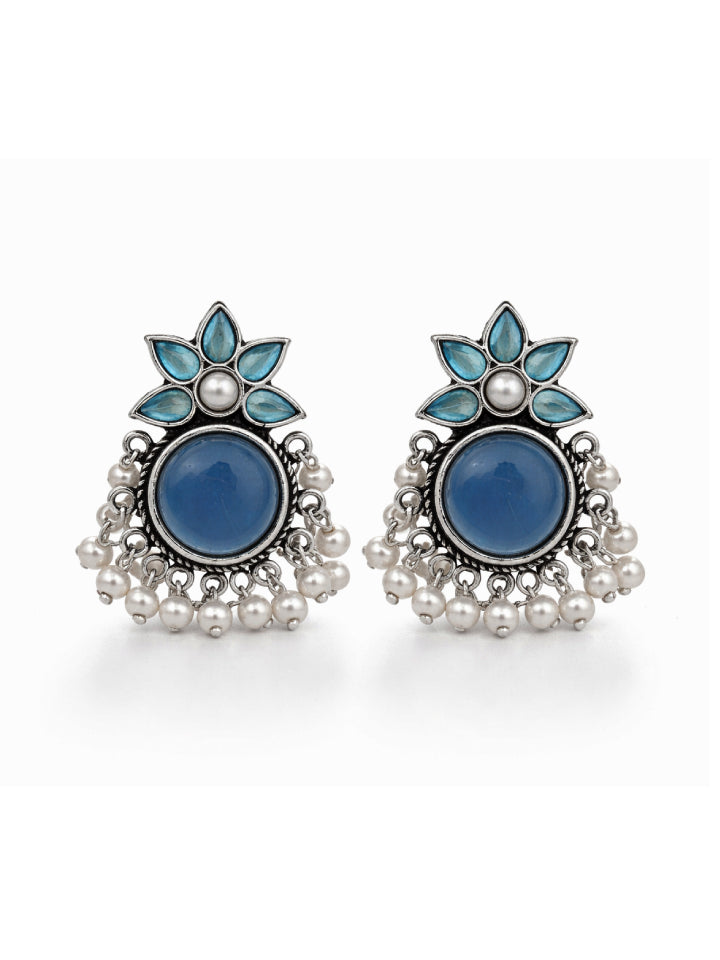 Krisha Stud Stone Earrings