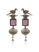 Load image into Gallery viewer, Pankhi Dualtone Dangler Earrings