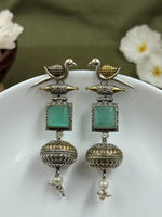 Load image into Gallery viewer, Pankhi Dualtone Dangler Earrings