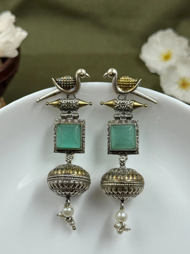 Pankhi Dualtone Dangler Earrings