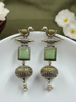 Load image into Gallery viewer, Pankhi Dualtone Dangler Earrings