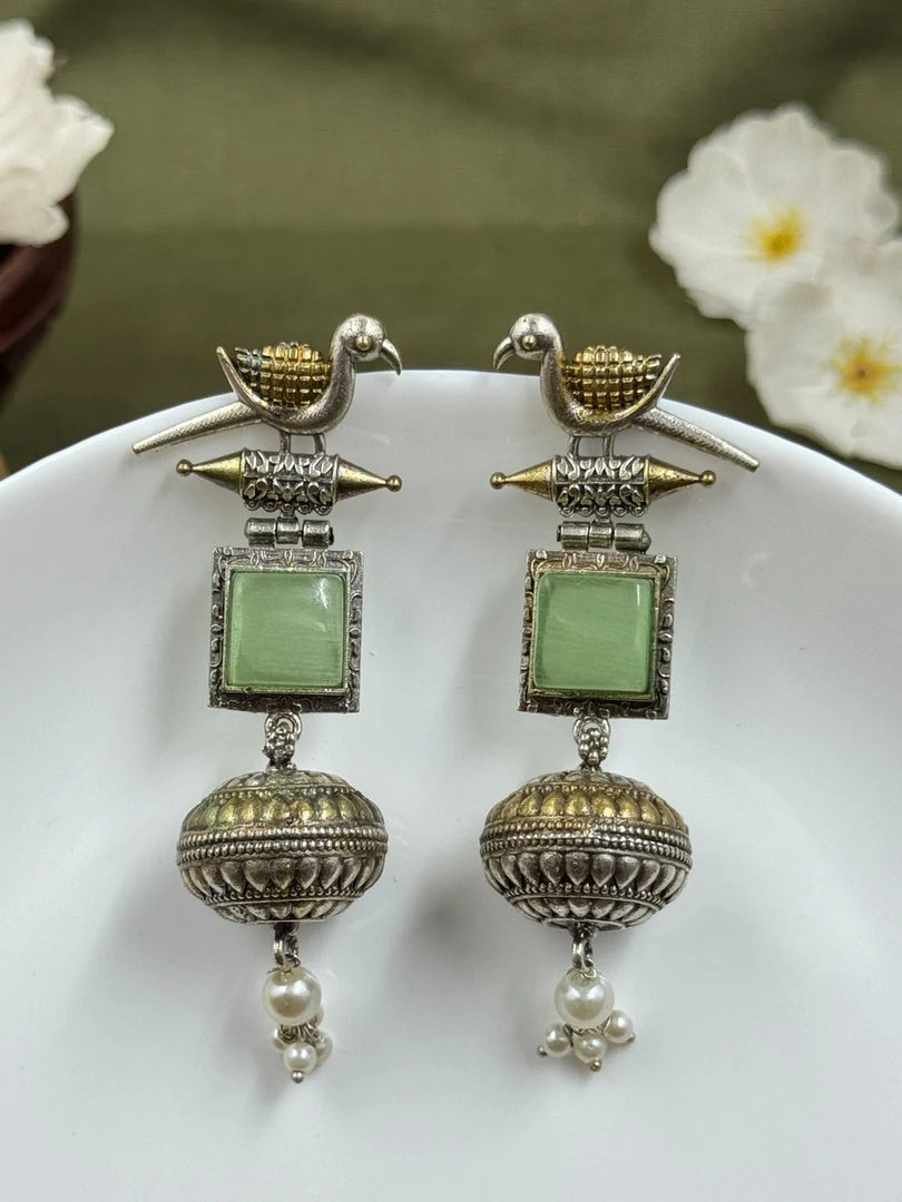 Pankhi Dualtone Dangler Earrings