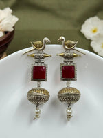 Load image into Gallery viewer, Pankhi Dualtone Dangler Earrings