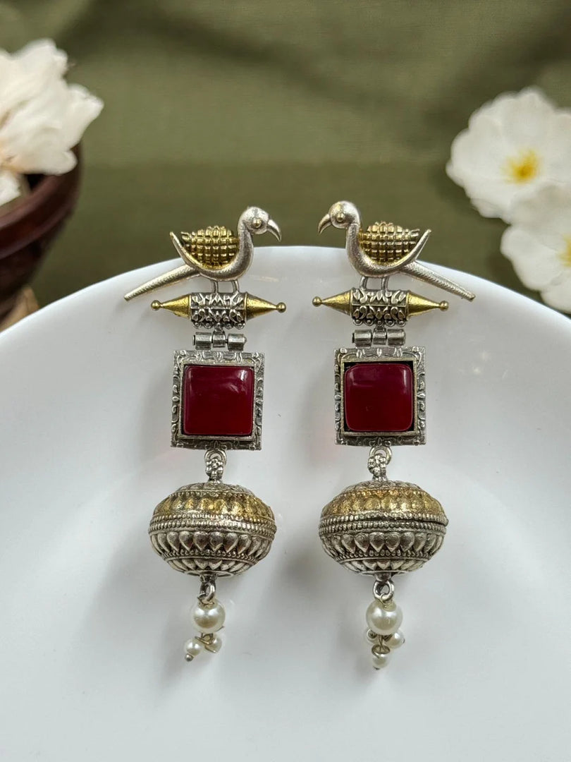 Pankhi Dualtone Dangler Earrings
