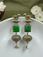 Load image into Gallery viewer, Pankhi Dualtone Dangler Earrings