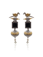 Load image into Gallery viewer, Pankhi Dualtone Dangler Earrings