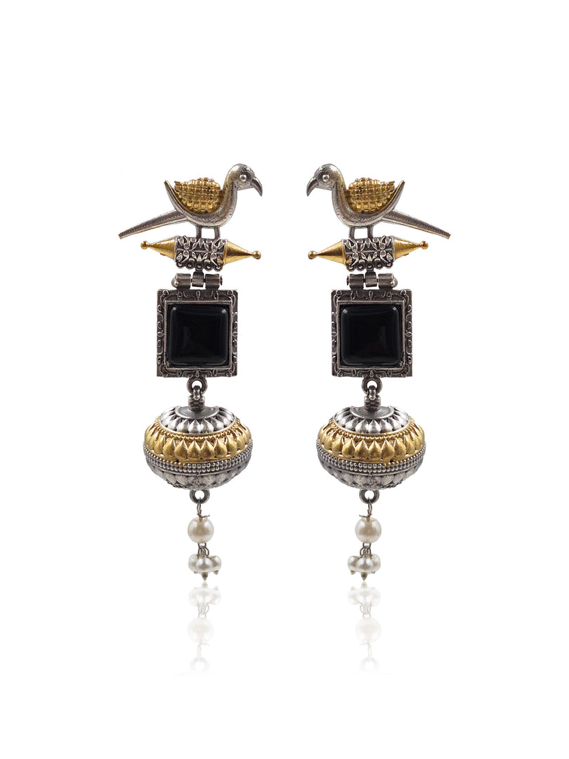 Pankhi Dualtone Dangler Earrings