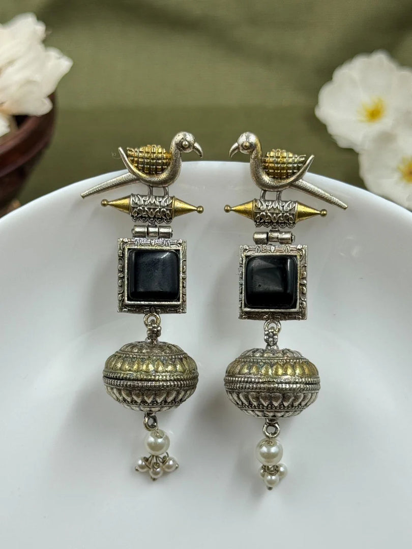 Pankhi Dualtone Dangler Earrings