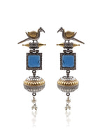 Load image into Gallery viewer, Pankhi Dualtone Dangler Earrings
