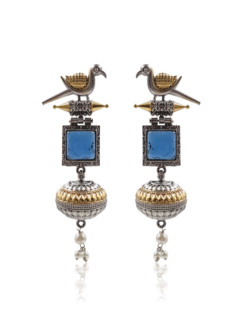 Pankhi Dualtone Dangler Earrings