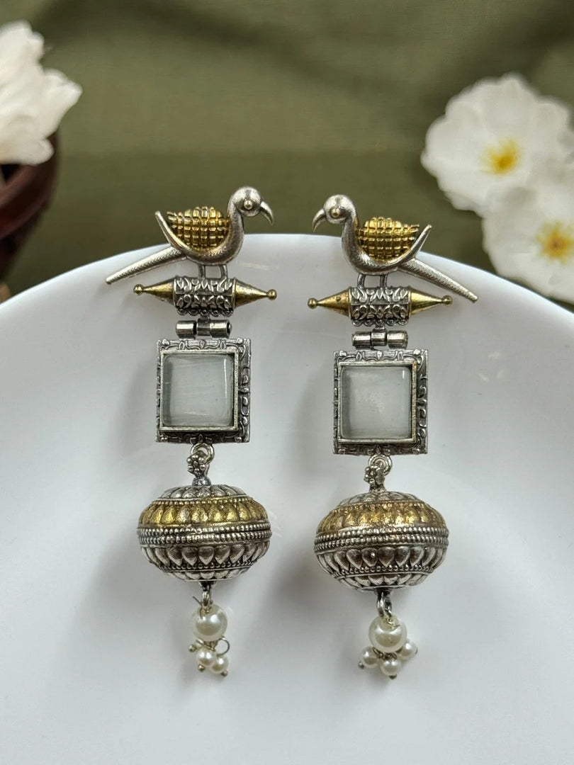 Pankhi Dualtone Dangler Earrings