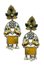 Load image into Gallery viewer, Nandi Dualtone Stone Earrings