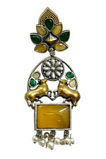 Load image into Gallery viewer, Nandi Dualtone Stone Earrings