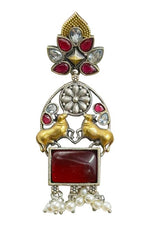 Load image into Gallery viewer, Nandi Dualtone Stone Earrings