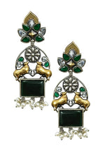 Load image into Gallery viewer, Nandi Dualtone Stone Earrings