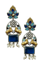 Load image into Gallery viewer, Nandi Dualtone Stone Earrings