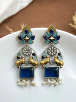 Load image into Gallery viewer, Nandi Dualtone Stone Earrings