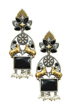 Load image into Gallery viewer, Nandi Dualtone Stone Earrings
