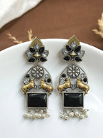 Load image into Gallery viewer, Nandi Dualtone Stone Earrings