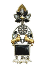 Load image into Gallery viewer, Nandi Dualtone Stone Earrings