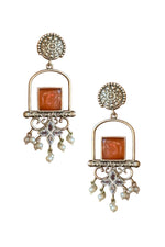 Load image into Gallery viewer, Coral Dangler Earrings
