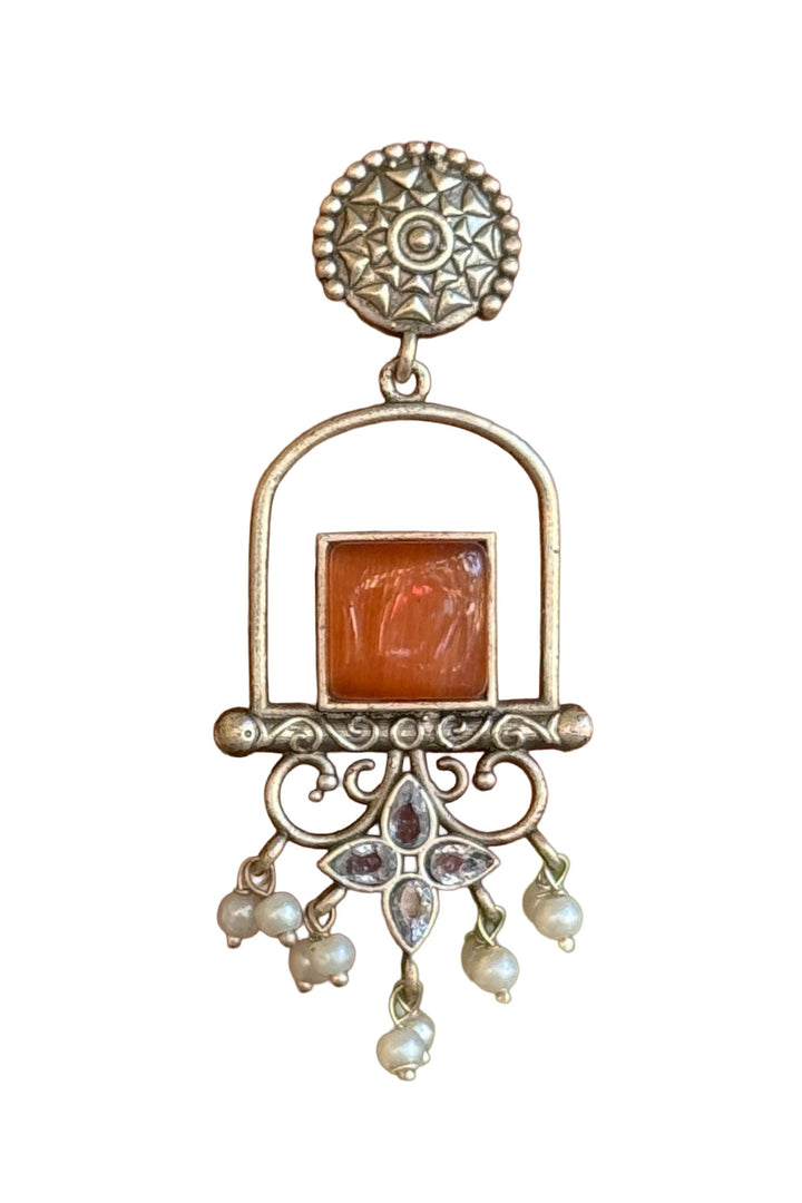 Coral Dangler Earrings