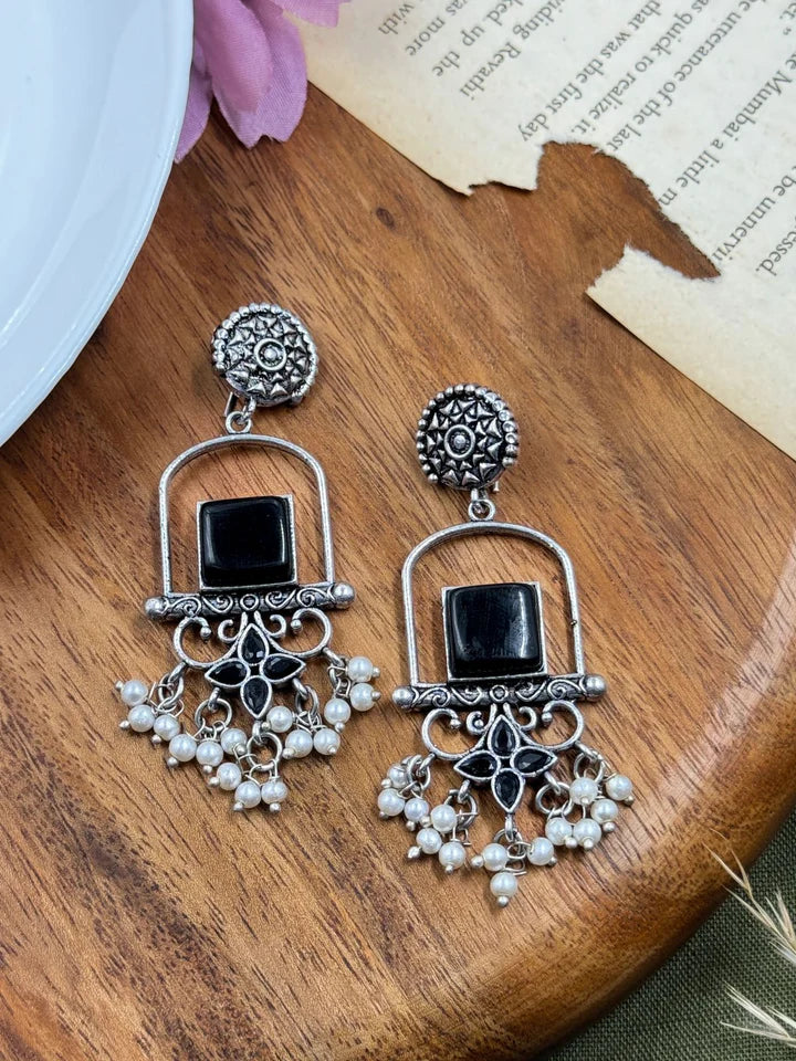 Coral Dangler Earrings