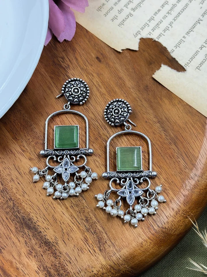 Coral Dangler Earrings