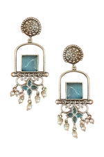 Load image into Gallery viewer, Coral Dangler Earrings