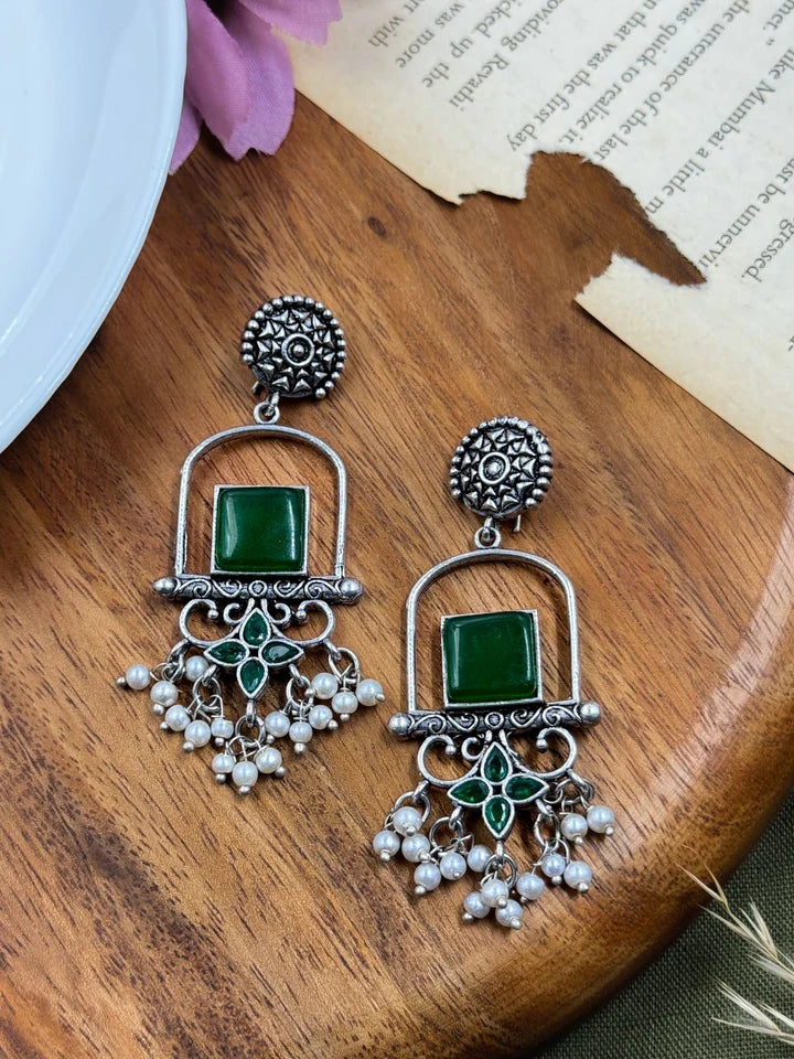Coral Dangler Earrings