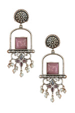 Load image into Gallery viewer, Coral Dangler Earrings