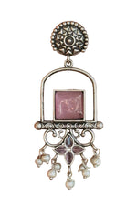 Load image into Gallery viewer, Coral Dangler Earrings