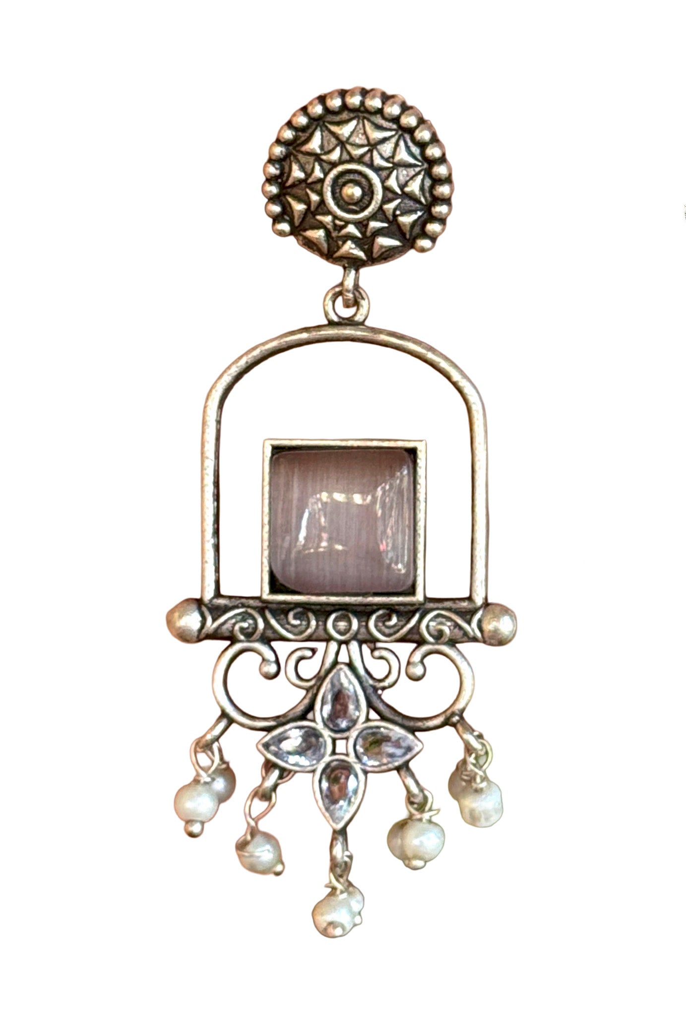 CORAL DANGLER EARRINGS