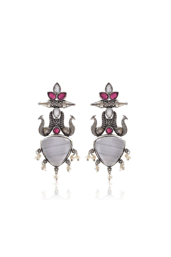 Kiara Stud Stone Earrings