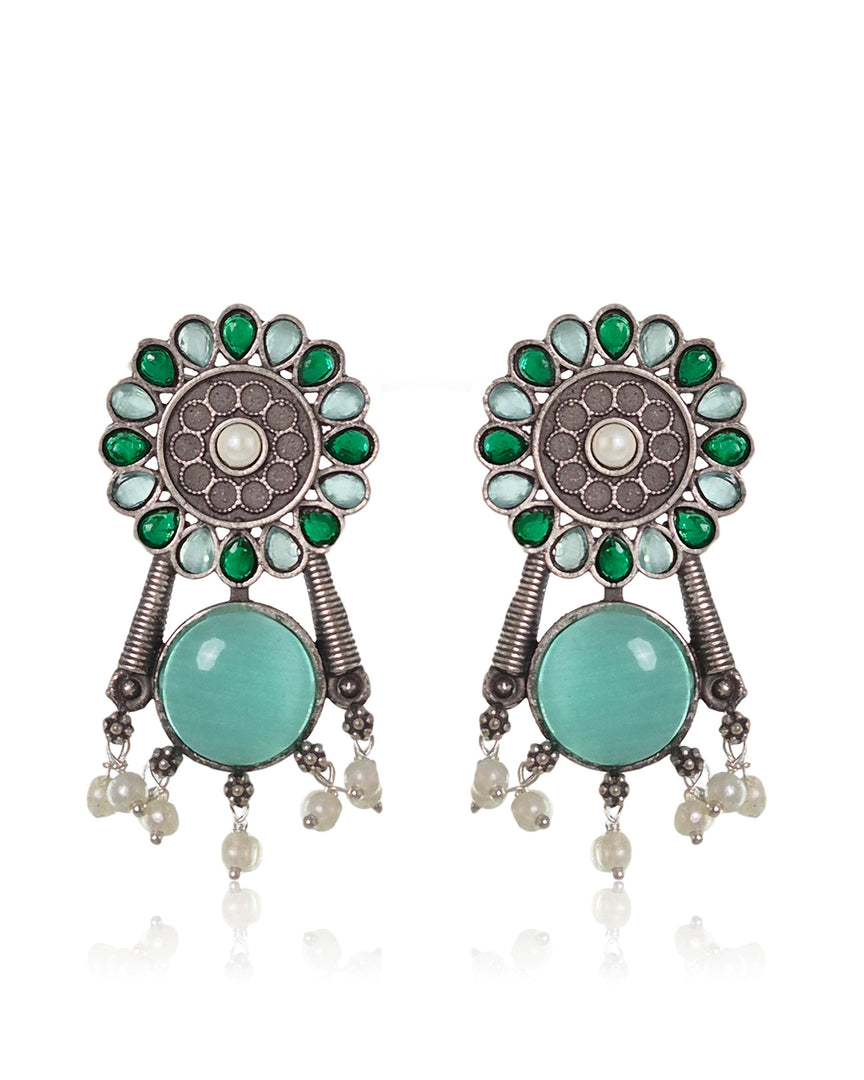 Meher Stud Stone Earrings