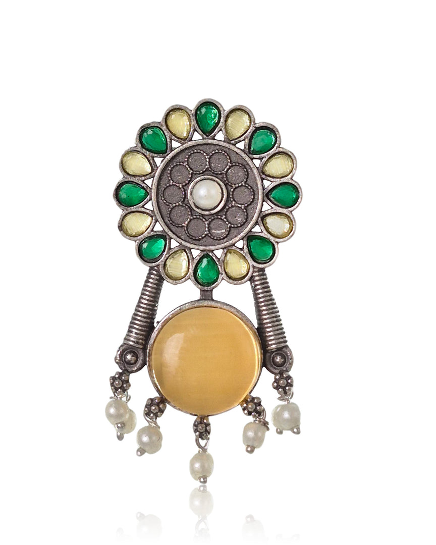 Meher Stud Stone Earrings