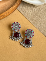Load image into Gallery viewer, Meher Stud Stone Earrings