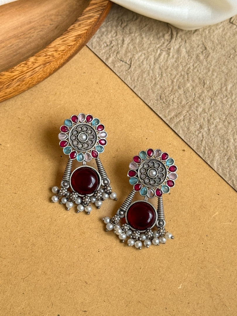 Meher Stud Stone Earrings