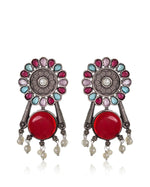 Load image into Gallery viewer, Meher Stud Stone Earrings