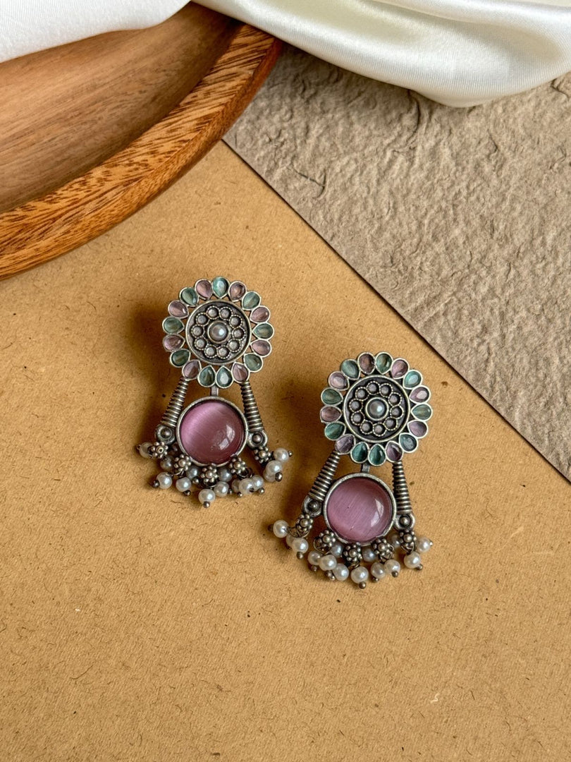 Meher Stud Stone Earrings