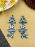 Load image into Gallery viewer, Vrisha Dangler Stone Earrings