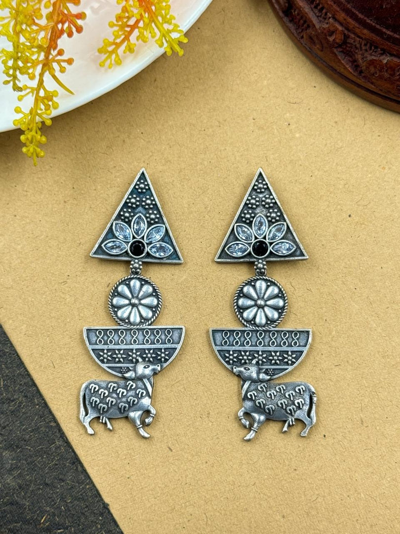 Vrisha Dangler Stone Earrings